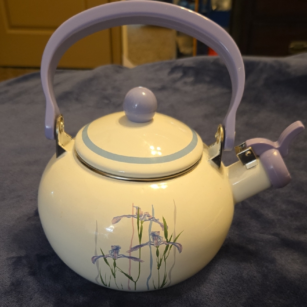 Corelle Coordinates by Reston Lloyd Shadow Iris Whistling Teakettle.